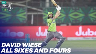 David Wiese All Sixes And Four | HBL PSL 2020 | MB2T