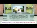 how to distribute wealth of deceased father assim al hakeem