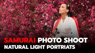 Natural Light Portraits - Samurai Spring Cherry Blossoms