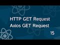 Full React Tutorial #15 - HTTP GET Request | Axios call in react | HTTP and React | fetch function