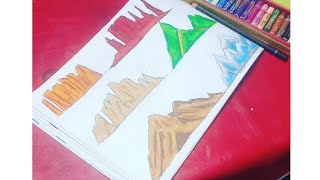 how to draw different types of mountain#shorts#tutorial#creative#art#shortsfeed#youtubeshort