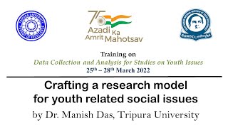 Crafting a research model for youth related social issues | Dr. Manish Das