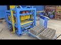 QT4 25 automatic concrete block machine test run all brick molds before delivery  #building