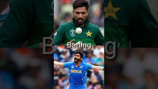 Bumrah vs Mohammad Amir (Comparison) Cricket #shorts