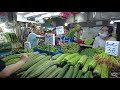 china guangzhou yuexiu a side street a busy morning shopping public