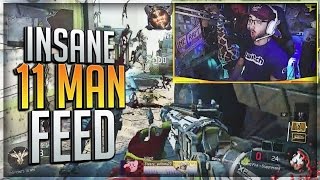 INSANE 11 MAN FEED WITH NEW WEAPON!! (BO3)