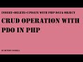 Database CRUD operation with pdo in php - part 2