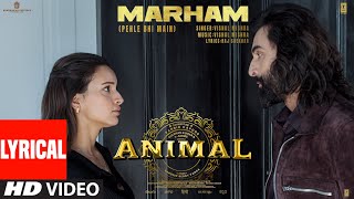 ANIMAL: Marham(Pehle Bhi Main)(Lyrical) Ranbir Kapoor,Tripti Dimri |Sandeep|Vishal M,Raj S|Bhushan K