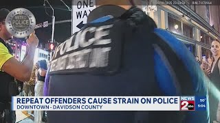 Repeat offenders cause strain on Metro Nashville, TN Police Department