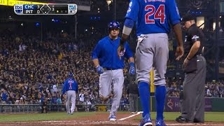 CHC@PIT: Schwarber pads lead with mammoth two-run homer