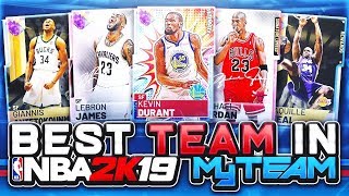 I HAVE THE BEST TEAM IN NBA 2k19 MyTEAM! GOD SQUAD REVEAL + GAMEPLAY!