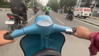 Monas jakarta ❗️vespaan di siang hari macet full