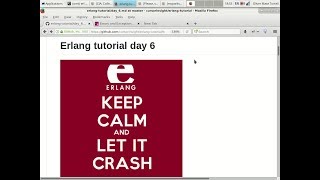 Erlang tutorial day 6 (Handling errors)