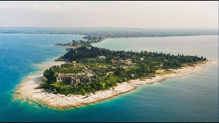 Siccità sul Lago di Garda - A Sirmione spunta una spiaggia di roccia - Sirmione on Lake Garda