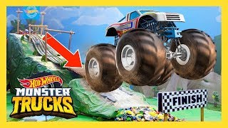 MONSTER TRUCК БЕСПОРЯДОК НА ГОРНОЙ ГОНКЕ | Monster Trucks: 1 серия | Hot Wheels