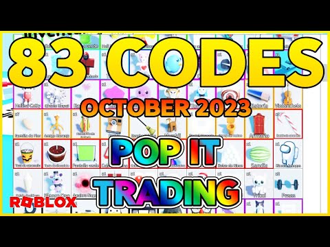 83 CODESALL WORKING CODES forPOP IT TRADINGXOX STUDIOS Roblox October 2023Codes for Roblox TV