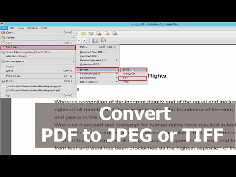 PDF Tutorial- Convert JPEG or TIFF images to PDF by using Adobe Acrobat Pro PDF Tutorial- Convert JPEG or TIFF images to PDF by using Adobe Acrobat Pro
