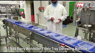 BARRY WEHMILLER THIELE BARRY WEHMILLER THIELE Tray Denesting Machine RECIPROCATING PLACER [17649]