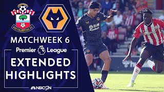 Southampton v. Wolves | PREMIER LEAGUE HIGHLIGHTS | 9/26/2021 | NBC Sports