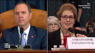 WATCH: Rep. Adam Schiff’s full questioning of Amb. Yovanovitch | Trump's first impeachment hearings