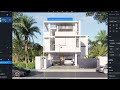 d5 render exterior concrete house d5 render photoshop ai tutorial for beginner