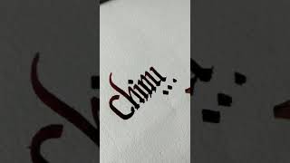 Chinu Name Calligraphy 🔥🔥#calligraphyxyz