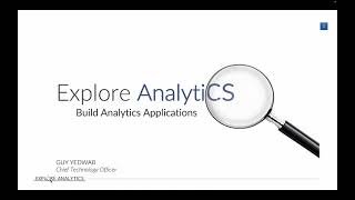 Explore Analytics - Building Analytical Applications