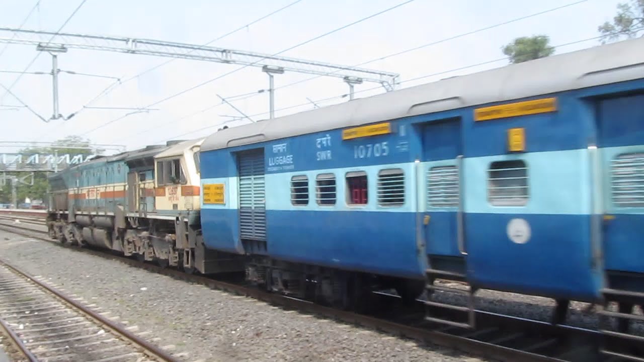 12630 Karnataka Sampark Kranti Express Via Hubli Youtube