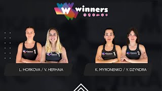 Winners Beach Volleyball. Women. L. Horkova / V. Herhaia - K. Myronenko / Y. Dzyndra 27.01.2025