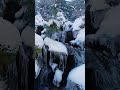 in action ❄️ magical winter waterfalls in the mountains ♥ asmr snow waternoise