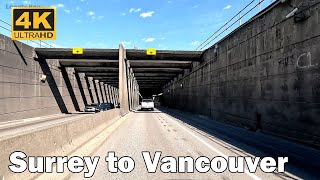 Driving From Surrey to Vancouver - Highway 99 [4K]