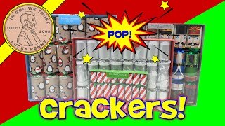 English Holiday Christmas Crackers - We Pop Over 20 - Penguin Game - Puzzles - Jokes & Hats!