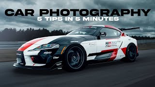 How to Take Better Car Photos! (5 Tips in 5 Mins)