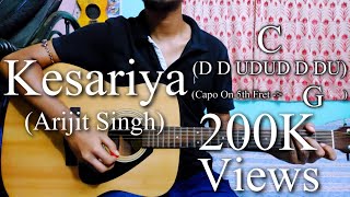 Kesariya | Full Song | Brahmāstra | Arijit Singh | Easy Guitar Chords Lesson+Cover Strumming Pattern