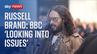 Russell Brand: BBC 'urgently looking into issues raised' by claims made against comedian