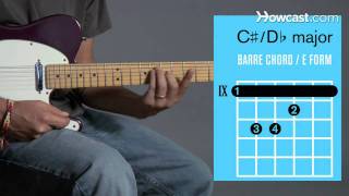 How to Play C ♯ / D♭ Major Barre Chord | Guitar Lessons