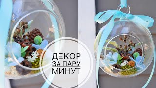 Быстрый декор стеклянного шара / DIY TSVORIC