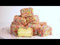 australian lamingtons 4 ways including fairy bread taste.com.au