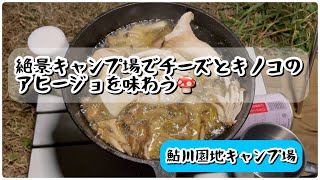 【キャンプ】鮎川園地キャンプ場でキノコ料理を食べ尽くす！！