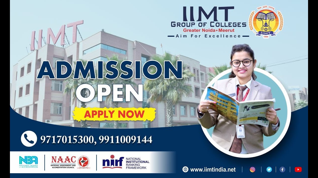 Admissions Open 2021-22 | Apply Now | Fill Registration Form | IIMT ...