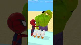 Spider-Man Secretly Eats Hulk’s Vanilla Ice Cream! 🍦 #gta