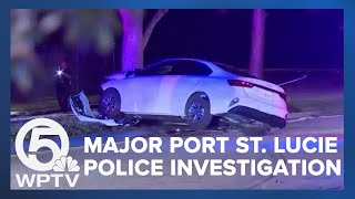 Major search, crash on Interstate 95 connected, Port St. Lucie police say