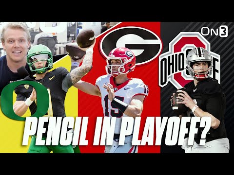 College Football Playoff "Pencil In" Teams Georgia Bulldogs, Ohio State Buckeyes, Oregon Ducks