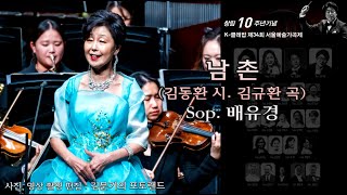 서울우리예술가곡협회 창립10주년 / 남 촌(김동환 시. 김규환 곡) - Sop. 배유경, 뉴서울필하모닉오케스트라(지휘 서희태)