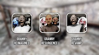 All Latest Car Escape | Granny Reimagined 1.9 Vs Granny Resurgence Patch 34 Vs Granny Revamp 0.8.8