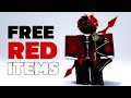 GET EVERY RED FREE ROBLOX ITEMS! 🔥(NEW 2024)