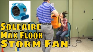 Multi-Use Floor Fan for ALL Your Family Needs- Soleaire Max Floor Storm Fan