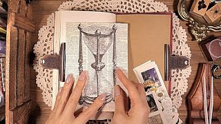 ASMR 바스락 종이소리 들으며 빈티지 다꾸 Scrapbooking Journaling Relaxing Sounds Paperdiy