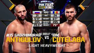 Ion Cutelaba vs Gadzhimurad Antigulov-Full fight-29.07.2018 #mma #ufc