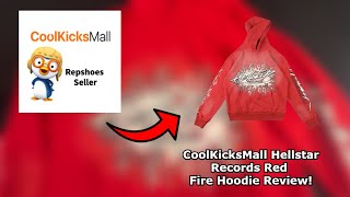 CoolKicksMall Hellstar Records Red Fire Hoodie Review!